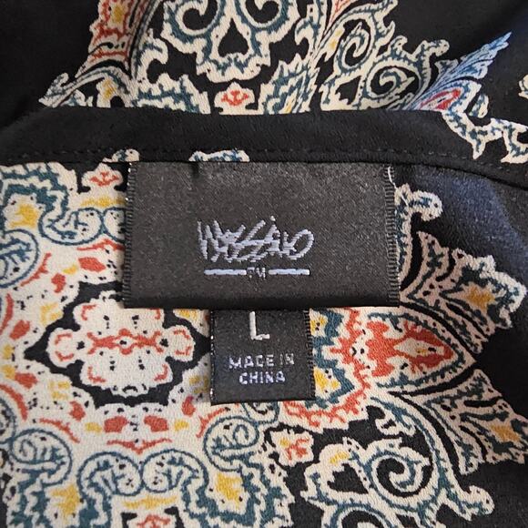 Mossimo Supply Co. black Moroccan medallion pattern sleeveless top. - Picture 4 of 8